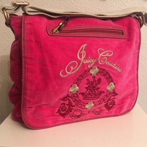 Juicy Couture Hot pink messenger bag